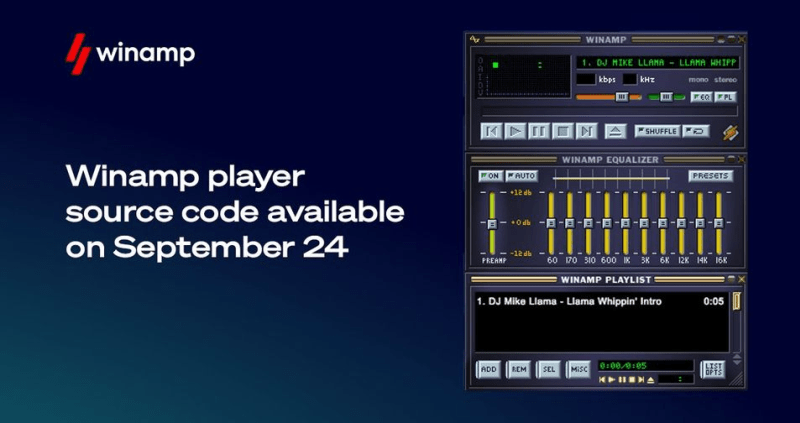 The iconic Winamp is now available as an open-source media player